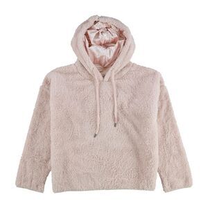 P.J. Salvage Womens Sherpa Pajama Hoodie, Pink, XL, DM